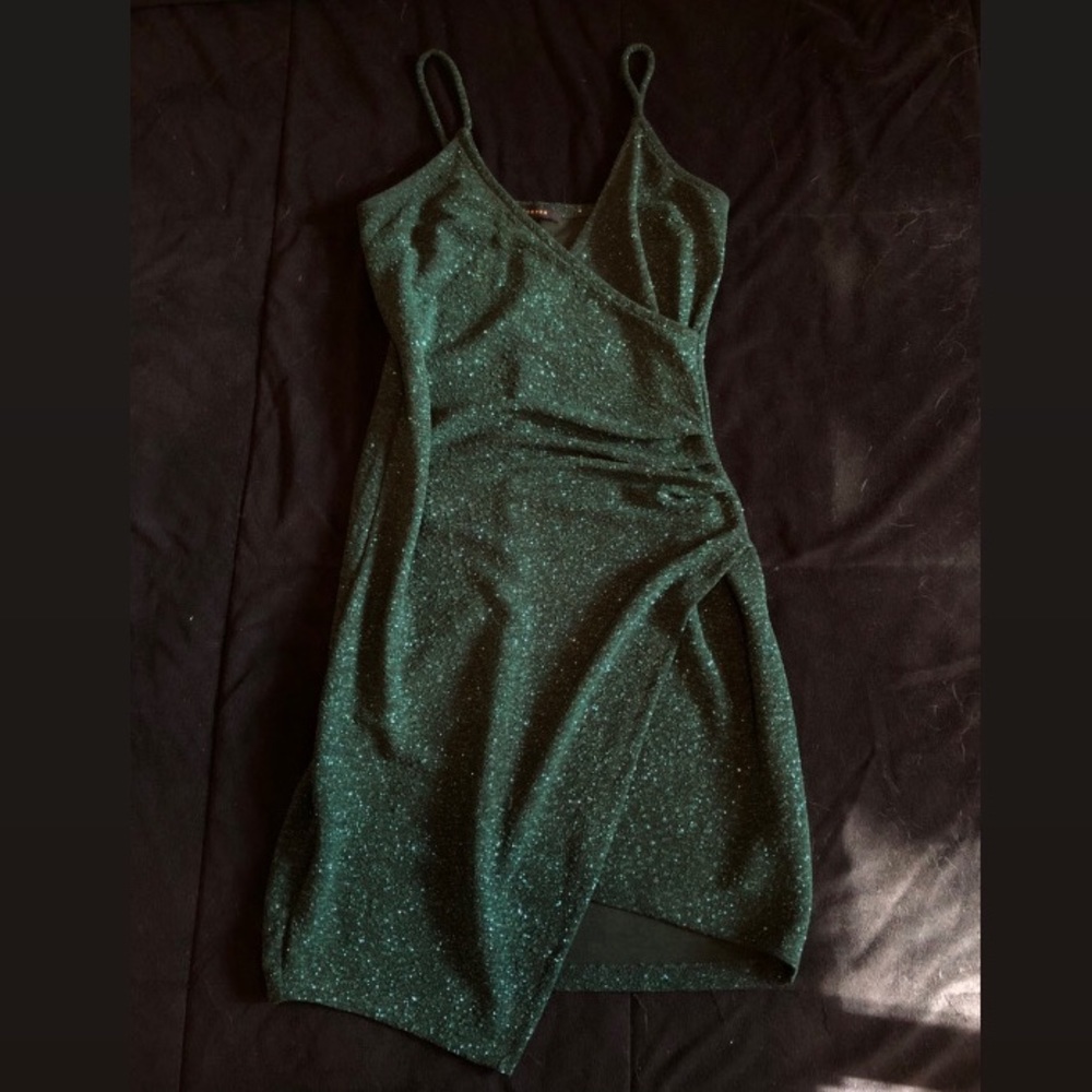 Green Sparkly Cocktail Dress